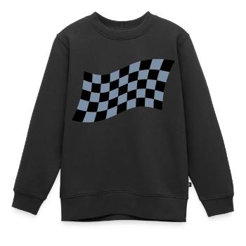 Racing Flag - Kinder Premium Organic Sweatshirt - Schwarz - Vorne - AI Model Kid Female (0cm)