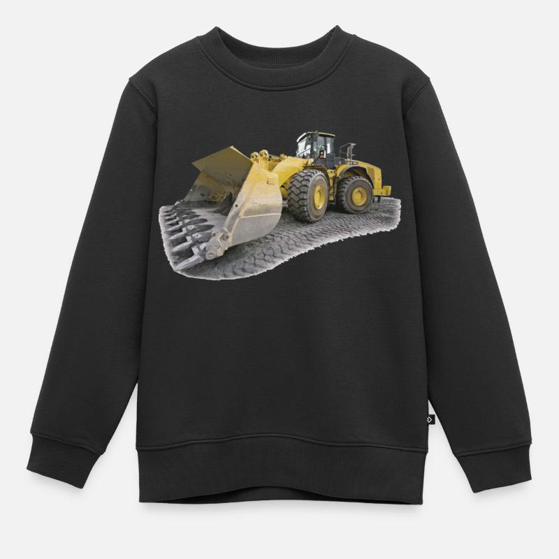 chantier engin - Sweat Premium enfant bio - noir