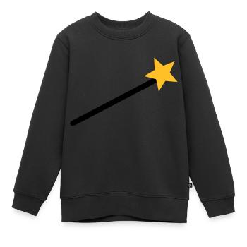 Zauberer - Kinder Premium Organic Sweatshirt - Schwarz - Vorne - AI Model Kid Female (0cm)