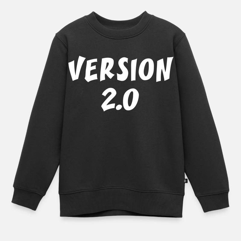 Version 2.0 - Kinder Premium Organic Sweatshirt - Schwarz