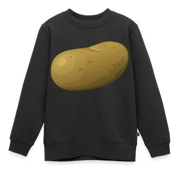 Kartoffel - Kinder Premium Organic Sweatshirt - Schwarz - Vorne - AI Model Kid Female (0cm)