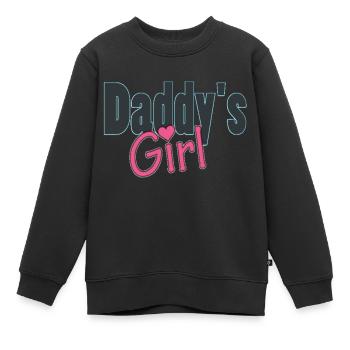 daddy's girl - Kinder Premium Organic Sweatshirt - Schwarz - Vorne - AI Model Kid Female (0cm)