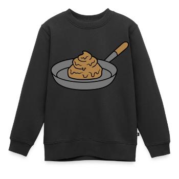 merde merde kot dégueulasse dégoûtant koechin griller - Sweat Premium enfant bio - noir - Devant - AI Model Kid Female (0cm)