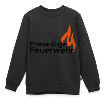 Freiwillige Feuerwehr - Kinder Premium Organic Sweatshirt - Schwarz - Vorne - AI Model Kid Female (0cm)