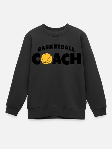 basketball coach - Sweat Premium enfant bio - noir
