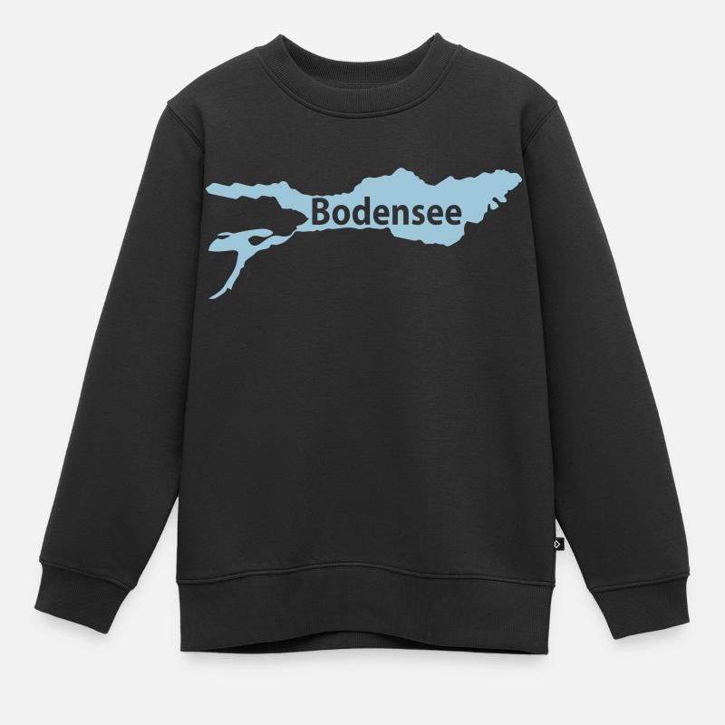 bodensee - Kinder Premium Organic Sweatshirt - Schwarz