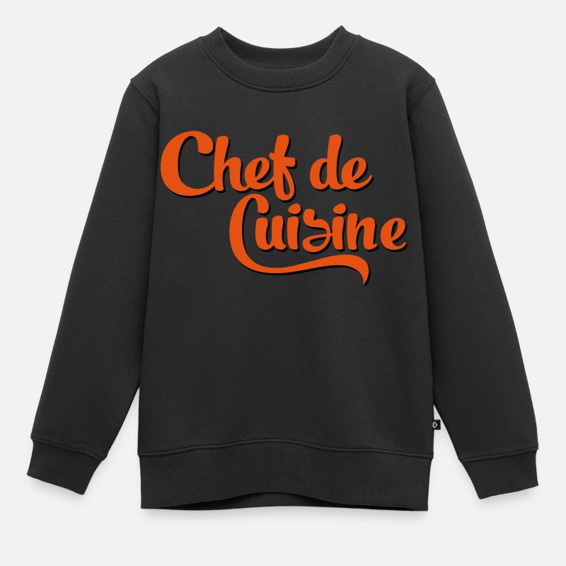 chef - Kids Premium Organic Sweatshirt - black