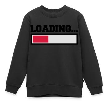 Loading - Kids Premium Organic Sweatshirt - black - Front - AI Model Kid Female (0cm)