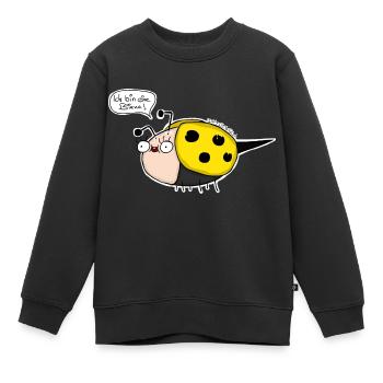 Marvinbiene - Premium Longsleeve - Women - Kinder Premium Organic Sweatshirt - Schwarz - Vorne - AI Model Kid Female (0cm)
