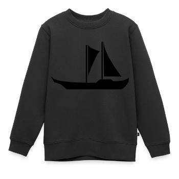 boot - Kinder Premium Organic Sweatshirt - Schwarz - Vorne - AI Model Kid Female (0cm)