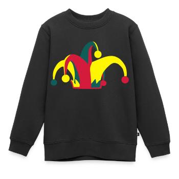 Jongleur - Sweat Premium enfant bio - noir - Devant - AI Model Kid Female (0cm)