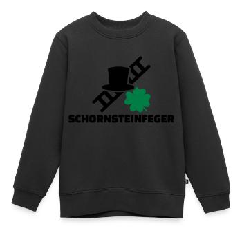 Schornsteinfeger - Kinder Premium Organic Sweatshirt - Schwarz - Vorne - AI Model Kid Female (0cm)