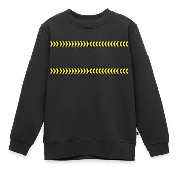 Ornement de frontière - Sweat Premium enfant bio - noir - Devant - AI Model Kid Female (0cm)