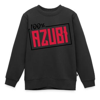 azubi 100 prozent - Kinder Premium Organic Sweatshirt - Schwarz - Vorne - AI Model Kid Female (0cm)