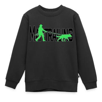 Mantrailing Schwarz/grün - Kinder Premium Organic Sweatshirt - Schwarz - Vorne - AI Model Kid Female (0cm)
