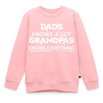 Bester Großvater - Kinder Premium Organic Sweatshirt - Rosa - Vorne - AI Model Kid Female (0cm)