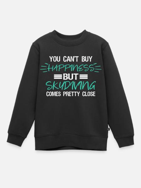 Skydive - Kinder Premium Organic Sweatshirt - Schwarz