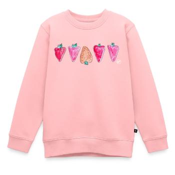 *BAM* be_different - Kinder Premium Organic Sweatshirt - Rosa - Vorne - AI Model Kid Female (0cm)