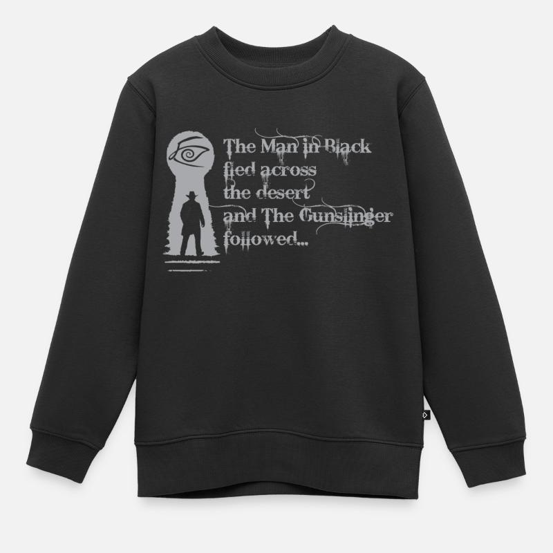 der Mann in Schwarz - Kinder Premium Organic Sweatshirt - Schwarz