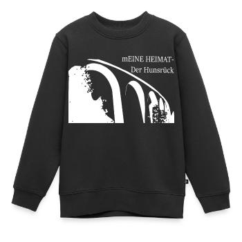 meine heimat - Kinder Premium Organic Sweatshirt - Schwarz - Vorne - AI Model Kid Female (0cm)
