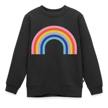 Regenbogen - Kinder Premium Organic Sweatshirt - Schwarz - Vorne - AI Model Kid Female (0cm)
