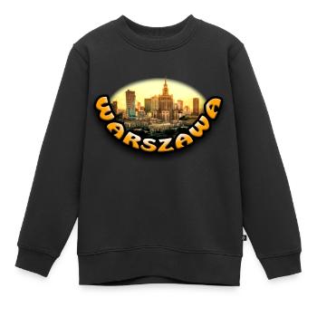 Warschau - Kinder Premium Organic Sweatshirt - Schwarz - Vorne - AI Model Kid Female (0cm)