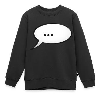bulle - Sweat Premium enfant bio - noir - Devant - AI Model Kid Female (0cm)