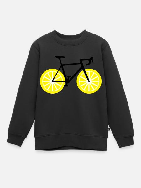 Lemon bike - Kids Premium Organic Sweatshirt - black