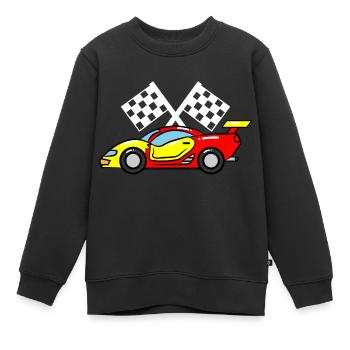 CAR FOR KIDS by The Manzanita´s - Kinder Premium Organic Sweatshirt - Schwarz - Vorne - AI Model Kid Female (0cm)