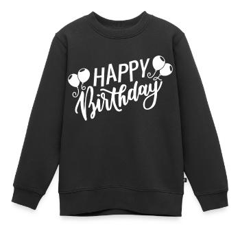 Joyeux anniversaire - Sweat Premium enfant bio - noir - Devant - AI Model Kid Female (0cm)