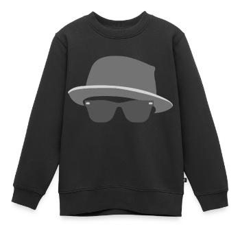 Chapeau avec lunettes homme sans visage cadeau à la mode - Sweat Premium enfant bio - noir - Devant - AI Model Kid Female (0cm)