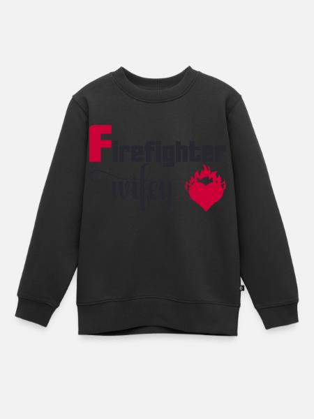 Femme de pompier - Sweat Premium enfant bio - noir