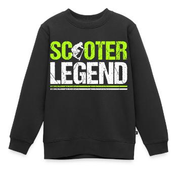 Scooter Legend Cascadeur Cascadeur Scooter - Sweat Premium enfant bio - noir - Devant - AI Model Kid Female (0cm)