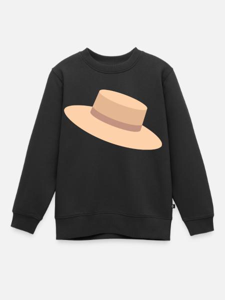 Chapeau de soleil - Sweat Premium enfant bio - noir