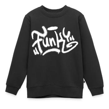 Funky - Kinder Premium Organic Sweatshirt - Schwarz - Vorne - AI Model Kid Female (0cm)