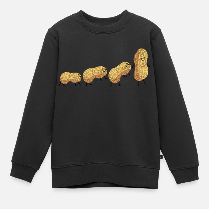Évolution de l’arachide - Sweat Premium enfant bio - noir