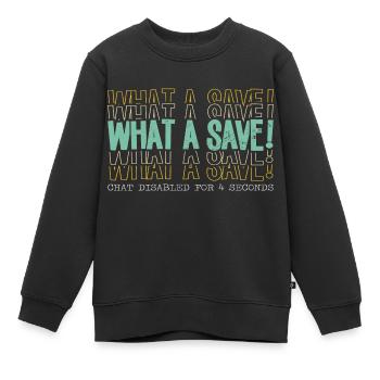 Quelle économie! - Sweat Premium enfant bio - noir - Devant - AI Model Kid Female (0cm)