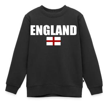 angleterre - Sweat Premium enfant bio - noir - Devant - AI Model Kid Female (0cm)