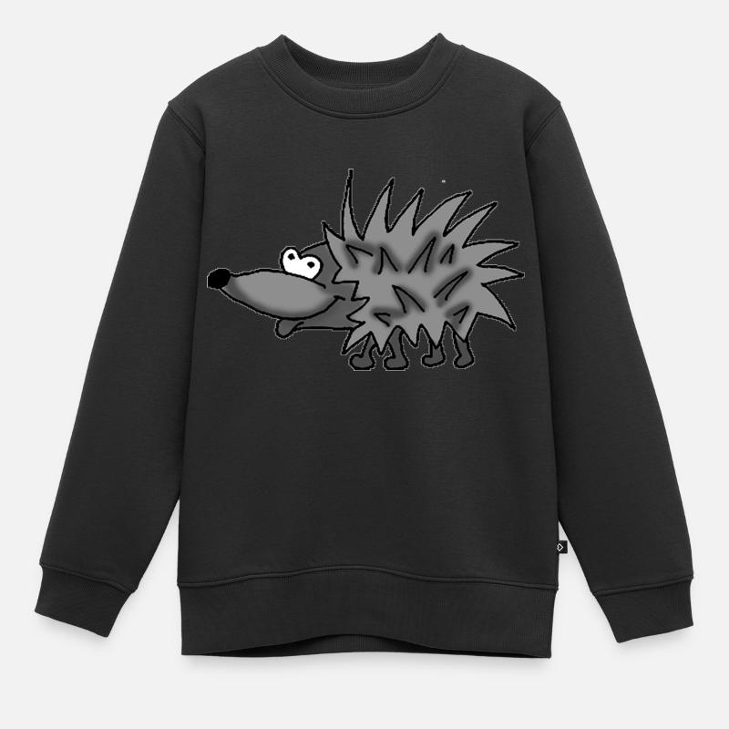 Hedgehog 2 - Kids Premium Organic Sweatshirt - black