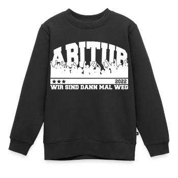 Abitur 2022 Abi Schulabschluss Gymnasium - Kinder Premium Organic Sweatshirt - Schwarz - Vorne - AI Model Kid Female (0cm)