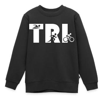 triathlon - Sweat Premium enfant bio - noir - Devant - AI Model Kid Female (0cm)