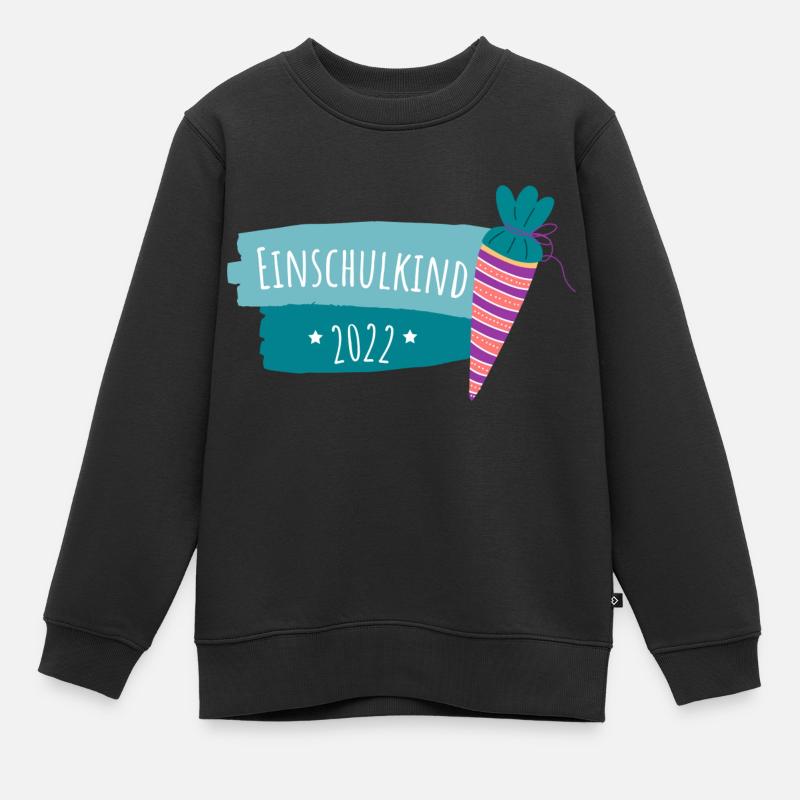 EINSCHULKIND 2022 - Kinder Premium Organic Sweatshirt - Schwarz