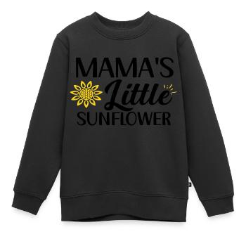 Mama´s Little Sunflower - Kinder Premium Organic Sweatshirt - Schwarz - Vorne - AI Model Kid Female (0cm)