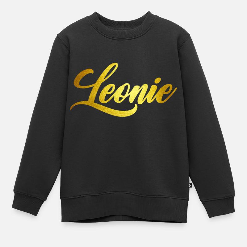 Leonie - Kinder Premium Organic Sweatshirt - Schwarz