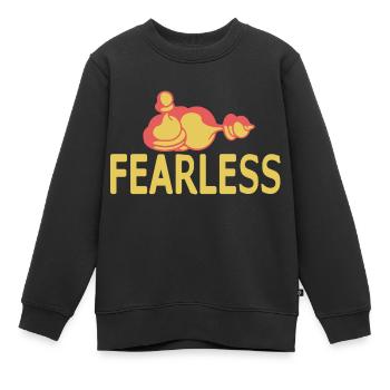 Fearless Awesome Cool Chess Piece T-Shirt - Kinder Premium Organic Sweatshirt - Schwarz - Vorne - AI Model Kid Female (0cm)