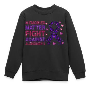 Alzheimer Krankheit Gehirn Vergessen Vergesslich - Kinder Premium Organic Sweatshirt - Schwarz - Vorne - AI Model Kid Female (0cm)