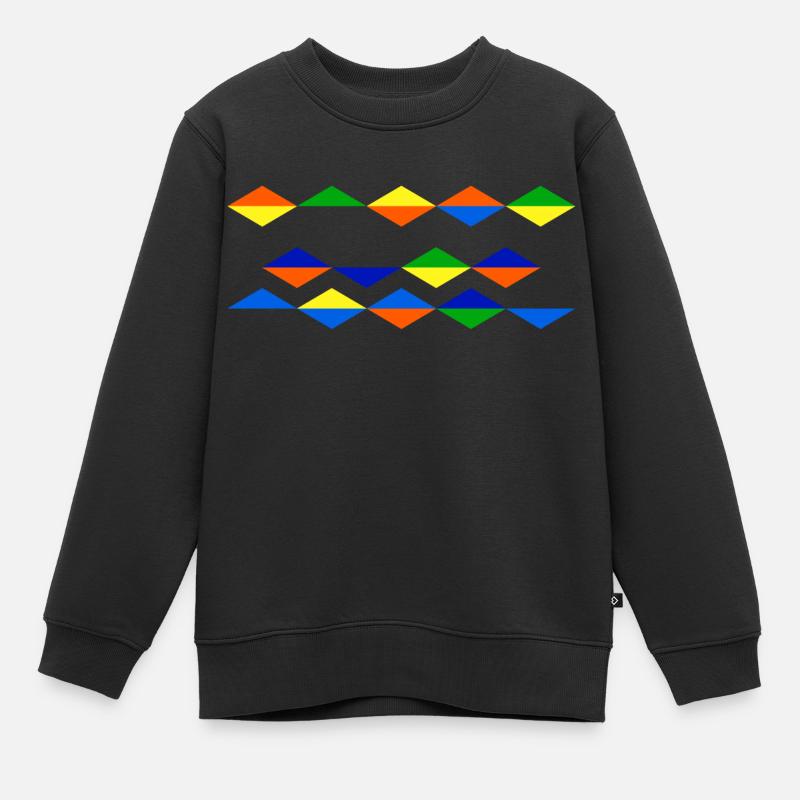 diamants - Sweat Premium enfant bio - noir