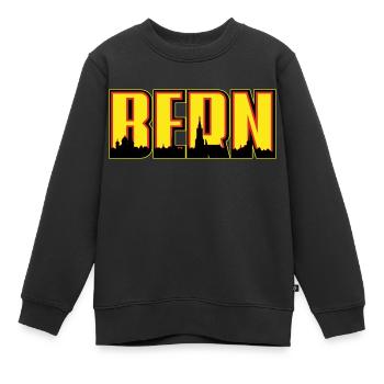 Bern - Kinder Premium Organic Sweatshirt - Schwarz - Vorne - AI Model Kid Female (0cm)