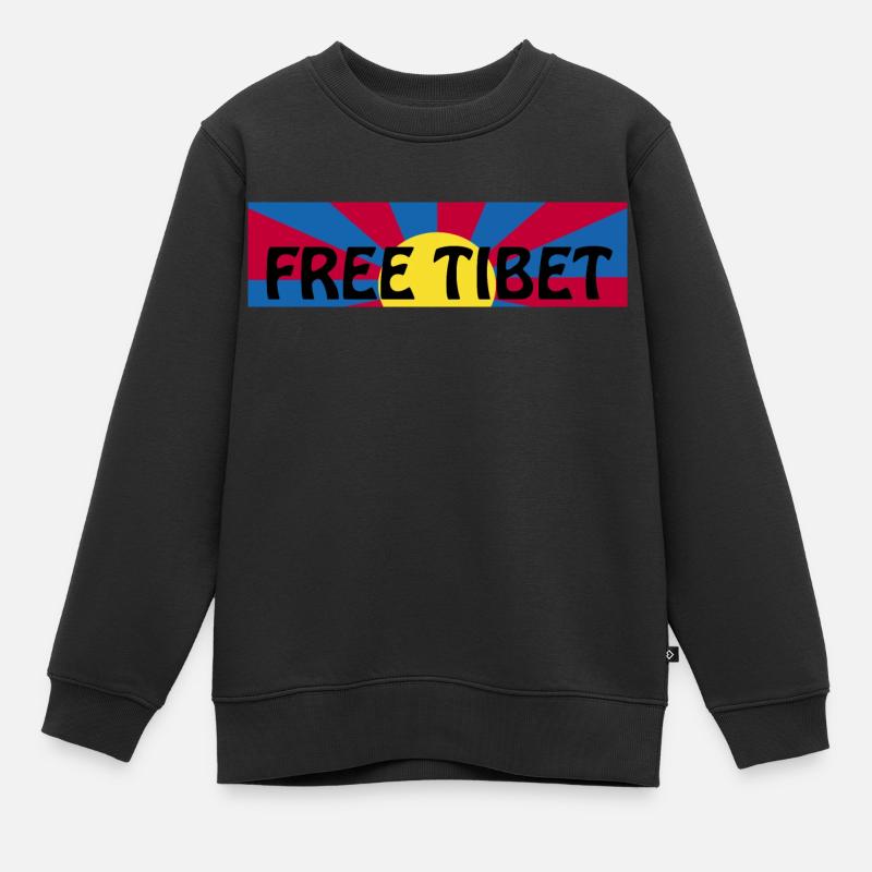 tibet libre - Sweat Premium enfant bio - noir
