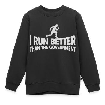 mieux fonctionner que le gouvernement - Sweat Premium enfant bio - noir - Devant - AI Model Kid Female (0cm)